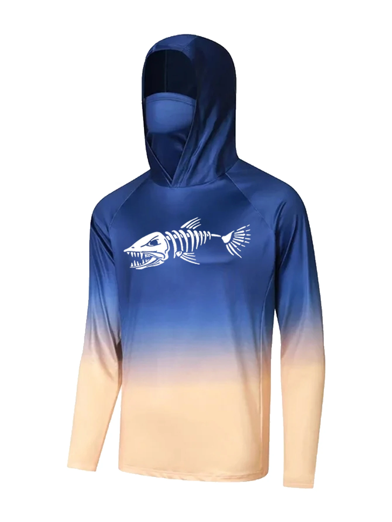 Unisex Blue Gradient Fishing H - đánh giá và giá Fishing Shirt Uv Protection
