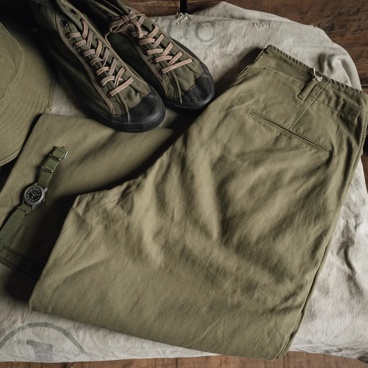 Bronson M-41 Herringbone Twill - đánh giá và giá Fishing Pants Waterproof