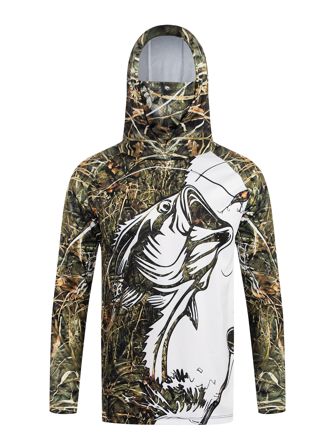 Men Hooded Fishing Shirt Long  - đánh giá và giá Fishing Shirt Uv Protection